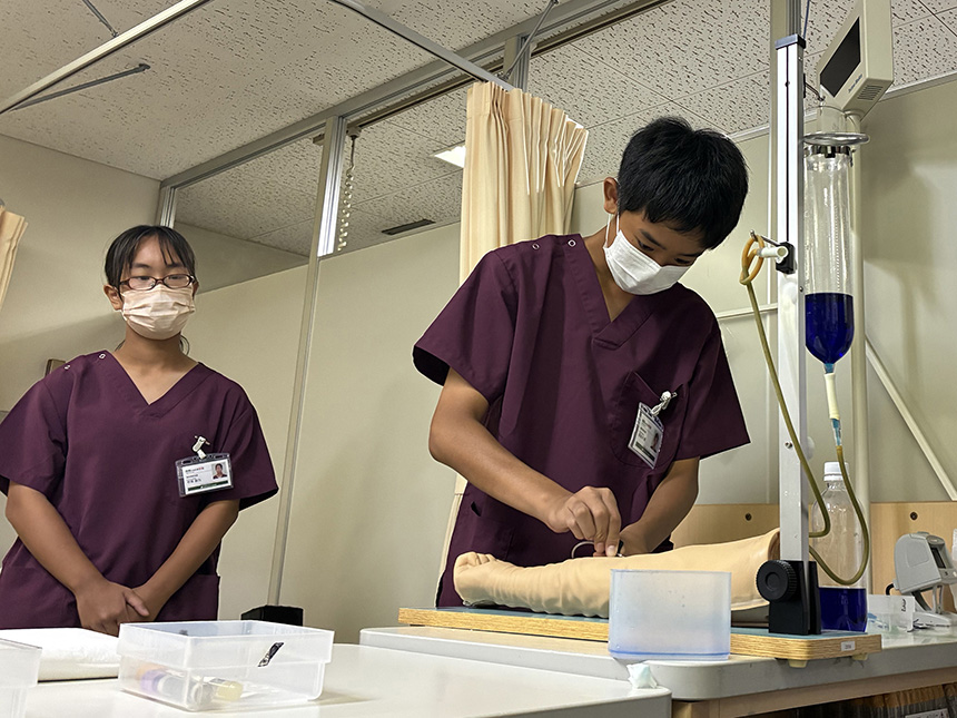 中学生お仕事体験看護師
